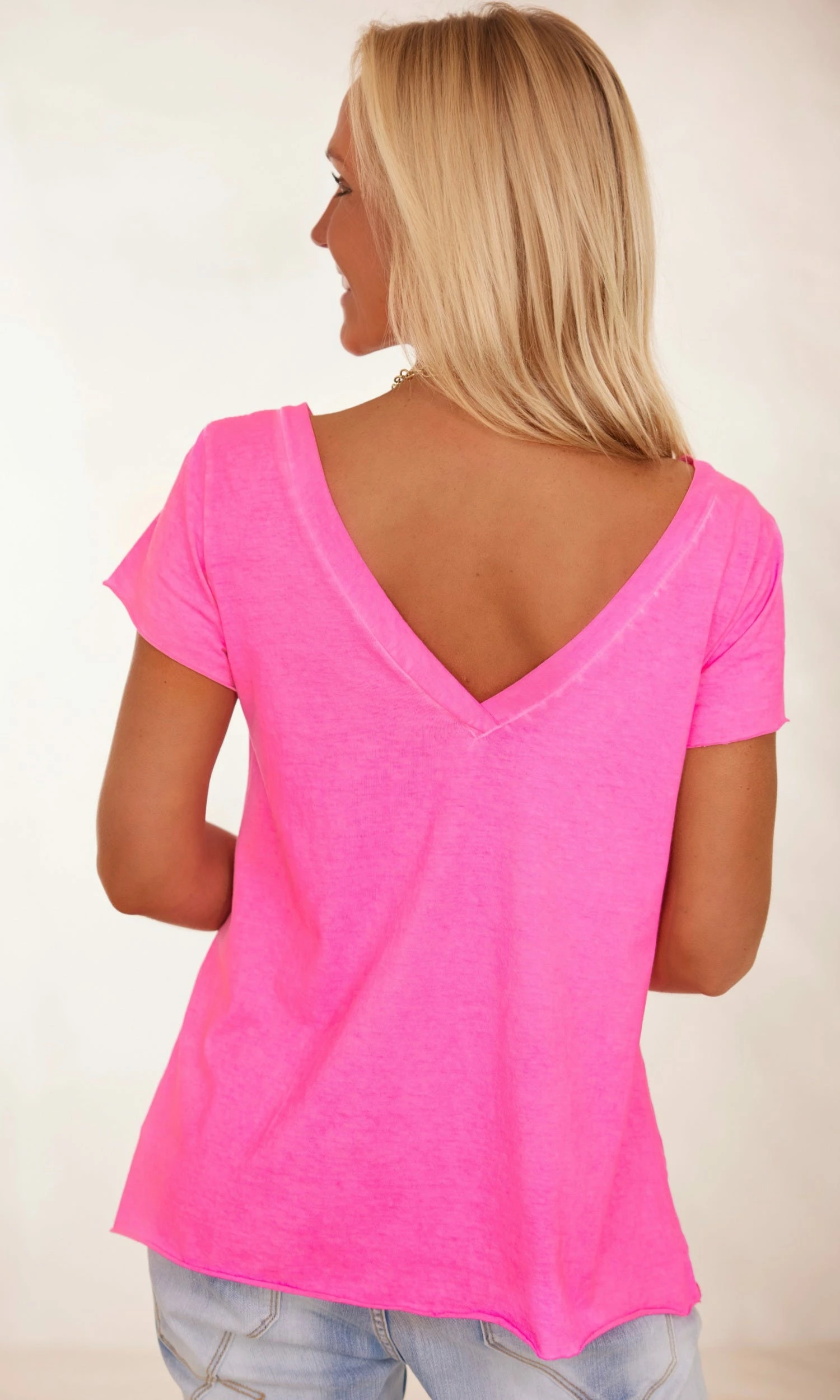 T-Shirt Quentin MC Rose Fluo 8 T-Shirt Quentin MC Rose Fluo – Image 6