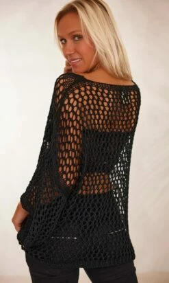 Pull Phill Noir Maille Filet Star Or -Vêtements Soldes 2024 facetune 07 02 2024 12 38 11