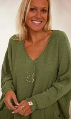 Pull Nestor Petite Maille Kaki