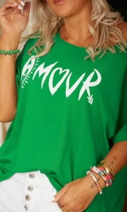 T-Shirt Solene Oversize Vert Brésil Amour Blanc -Vêtements Soldes 2024 facetune 07 03 2023 11 02 33