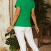 T-Shirt Magda Vert Brésil MinoDuSud Blanc -Vêtements Soldes 2024 facetune 07 03 2023 12 59 09
