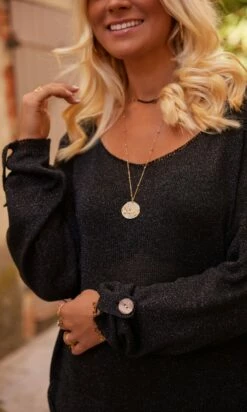 Pull Mika Oversize Noir Irisé -Vêtements Soldes 2024 facetune 07 10 2023 10 28 32