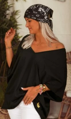 T-Shirt Farah Oversize Ultra-Light Noir