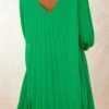 Petite Robe Nuria Plissée Vert Brésil -Vêtements Soldes 2024 facetune 08 02 2024 10 59 25