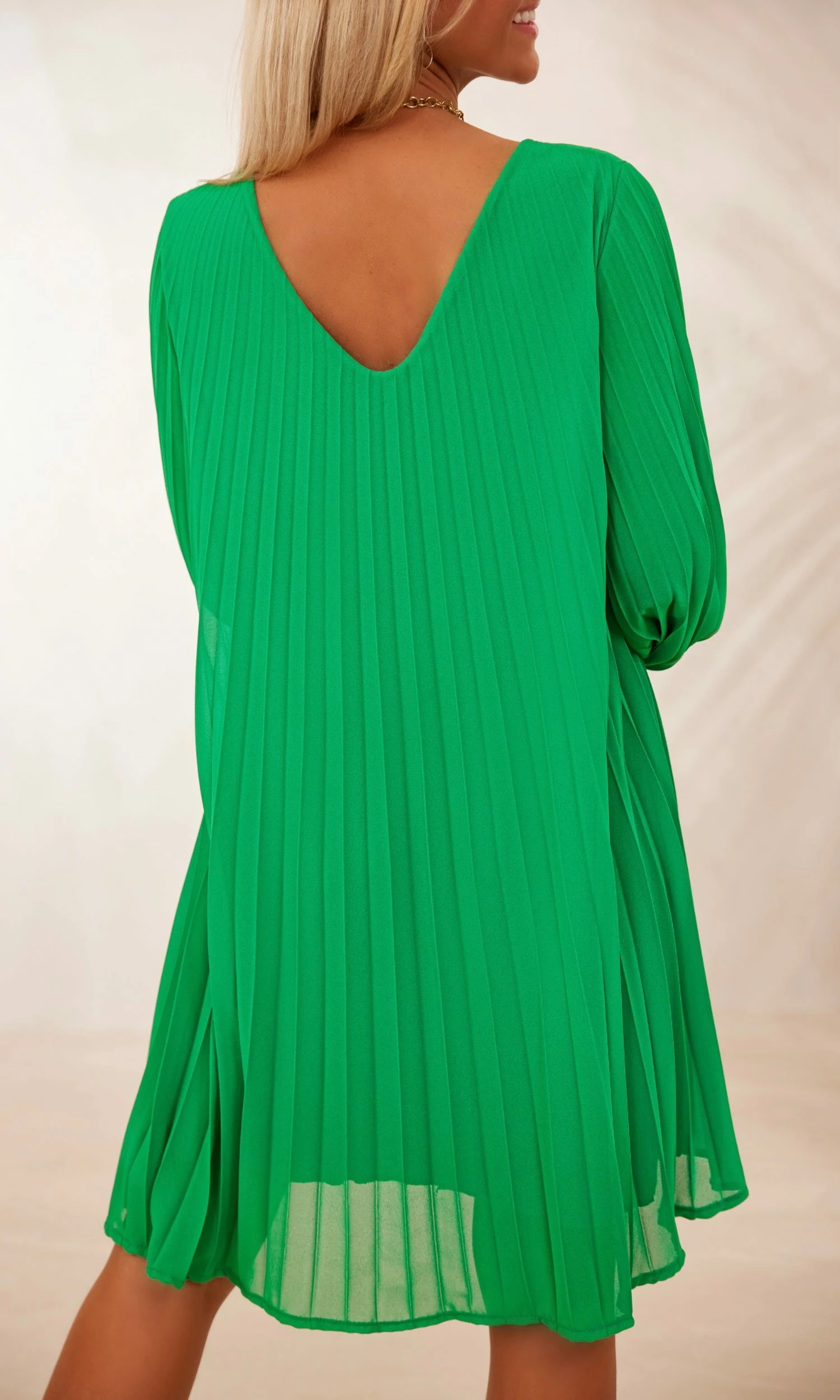 Petite Robe Nuria Plissée Vert Brésil 3 Petite Robe Nuria Plissée Vert Brésil