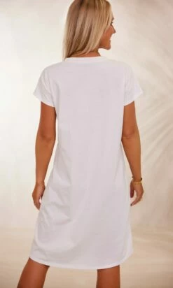 Petite Robe Isadora Blanc Pluma Skull Multicolor