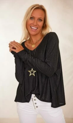 T-Shirt Gabin ML Noir Irisé -Vêtements Soldes 2024 facetune 08 02 2024 14 52 06