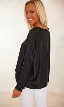 T-Shirt Gabin ML Noir Irisé