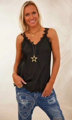 Jean's Brian Used Denim Strass Skull