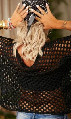 Pull Luke Maille Filet Noir -Vêtements Soldes 2024 facetune 08 03 2023 12 51 01