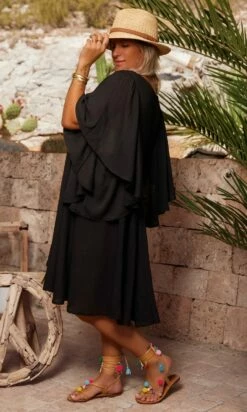 Petite Robe De Plage Kristy Noir