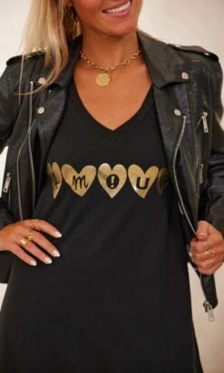 Robe Magda MC Noir Amour Or 13 Robe Magda MC Noir Amour Or -Vêtements Soldes 2024 facetune 09 02 2024 09 46 19 1