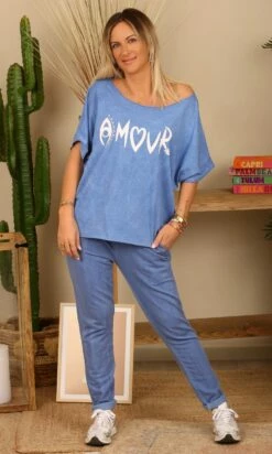 T-Shirt Solene Oversize Bleu Jean Amour Blanc -Vêtements Soldes 2024 facetune 09 05 2023 09 53 26