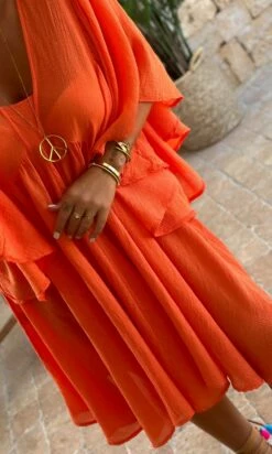 Petite Robe De Plage Kristy Orange