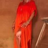 Robe Valène Satin Orange -Vêtements Soldes 2024 facetune 10 07 2023 14 58 51