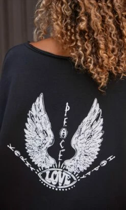 Sweat Fin Logan Noir Angel Love Blanc -Vêtements Soldes 2024 facetune 12 10 2023 11 13 32 1