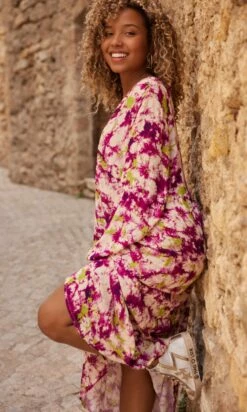 Robe Titaïna Violet Dye Color Anis