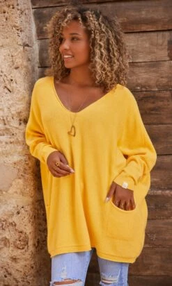 Pull Nestor Oversize Jaune -Vêtements Soldes 2024 facetune 13 10 2023 12 29 40