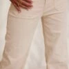 Pantalon Jovan Velours Blanc Cassé