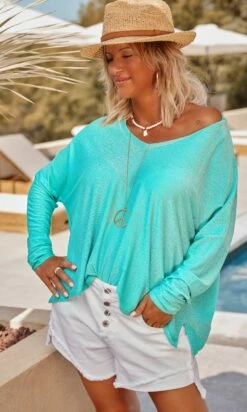 T-Shirt Gabin ML Vert Turquoise Irisé 13 T-Shirt Gabin ML Vert Turquoise Irisé -Vêtements Soldes 2024 facetune 14 07 2023 14 06 10