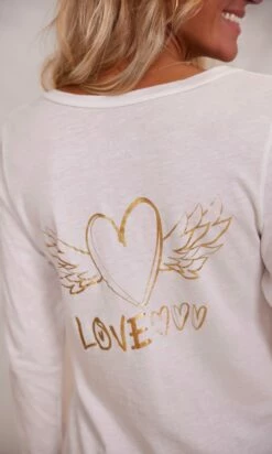 T-Shirt Magda ML Blanc Cassé Angel Heart Or -Vêtements Soldes 2024 facetune 14 11 2023 14 42 55