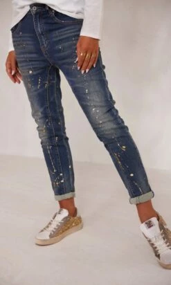 Jean's Mario Used Denim Paint -Vêtements Soldes 2024 facetune 14 11 2023 15 31 28