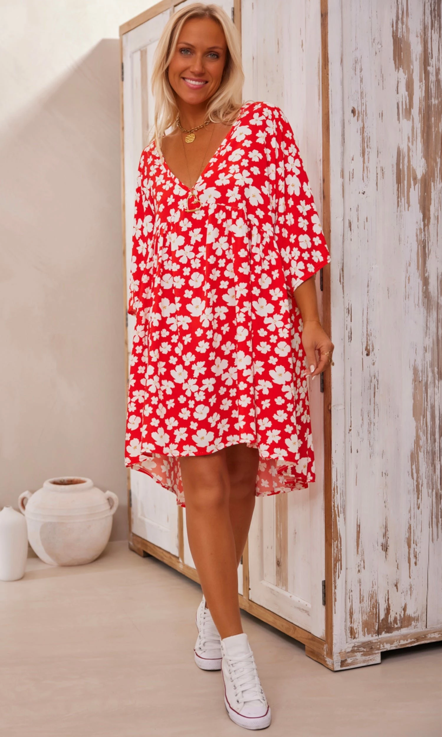 Petite Robe Lucia Oversize Rouge Little Gem 9 Petite Robe Lucia Oversize Rouge Little Gem – Image 7