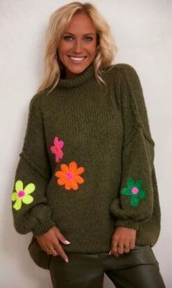 Pull Siméon Kaki Flores -Vêtements Soldes 2024 facetune 15 11 2023 10 00 32