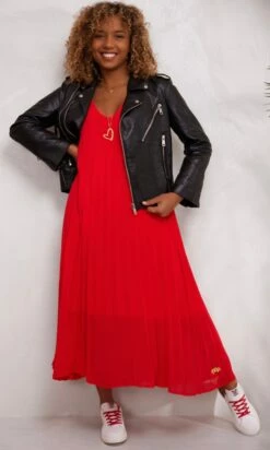 Produits populaires 5 Robe Nuria Plissée Rouge