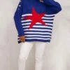 Pull Loann Bleu Marine Marinière Blanc Star Rouge -Vêtements Soldes 2024 facetune 15 11 2023 19 58 03