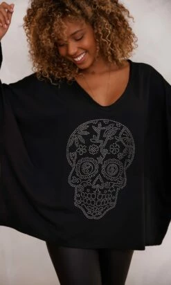 Sweat Fin Logan Noir Skull Strass -Vêtements Soldes 2024 facetune 15 11 2023 22 13 26