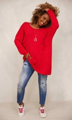 Pull Floyd Rouge -Vêtements Soldes 2024 facetune 16 11 2023 09 30 21