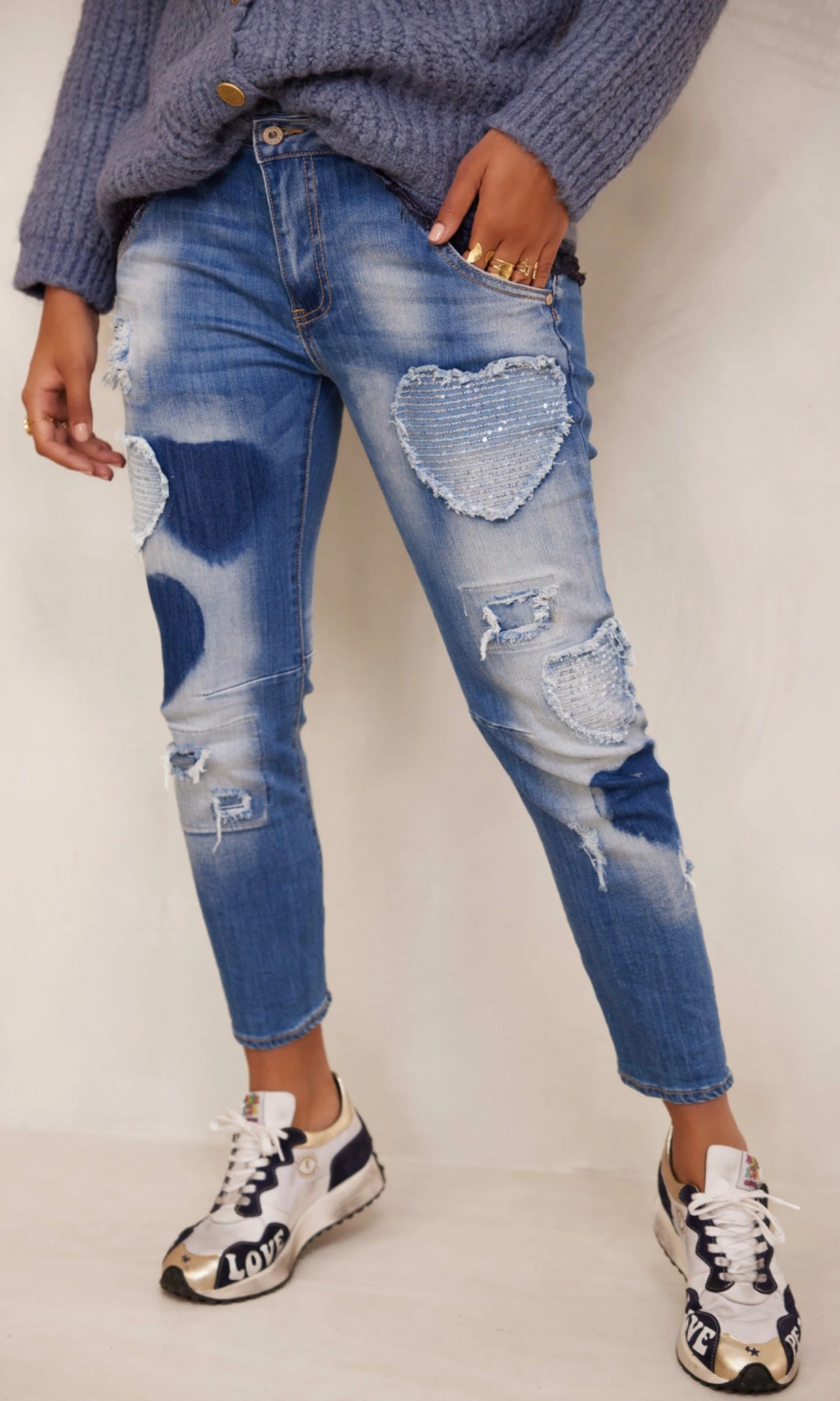 Jean's Ernesto Used Denim Heart 6 Jean's Ernesto Used Denim Heart – Image 4