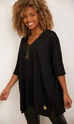 T-Shirt Jordan Oversize Lin Noir