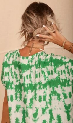 Robe Izabella Tie And Dye Vert Brésil