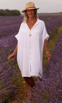 Petite Robe Chemise Sherine Oversize Blanc -Vêtements Soldes 2024 facetune 17 07 2023 10 30 25