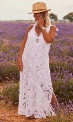 Produits populaires 11 Robe Shannah Dentelle Blanc