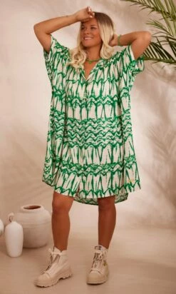 Produits populaires 17 Petite Robe Chemise Sherine Oversize Vert Kasaï