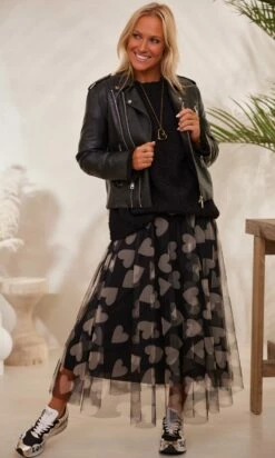 Jupon Olympe Noir Hearts