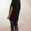 T-Shirt Basic Oversize Noir -Vêtements Soldes 2024 facetune 19 01 2024 09 20 19