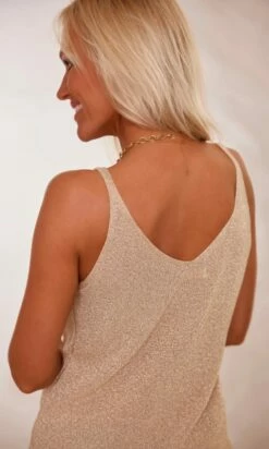 Débardeur Pull Maho Doré Irisé