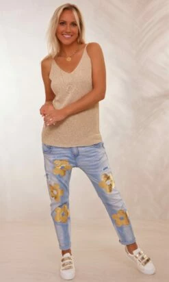 Débardeur Pull Maho Doré Irisé -Vêtements Soldes 2024 facetune 19 01 2024 15 06 59