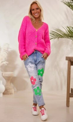 Jean's Alban Flowers Multicolor -Vêtements Soldes 2024 facetune 19 12 2023 11 10 32