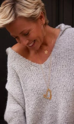 Pull Zack Capuche Oversize Gris