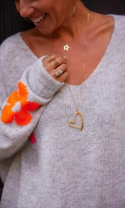 Pull Rayco Oversize Gris Flowers -Vêtements Soldes 2024 facetune 20 10 2023 11 50 24