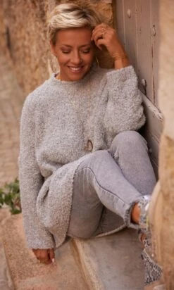 Pull Raphaël Oversize Gris