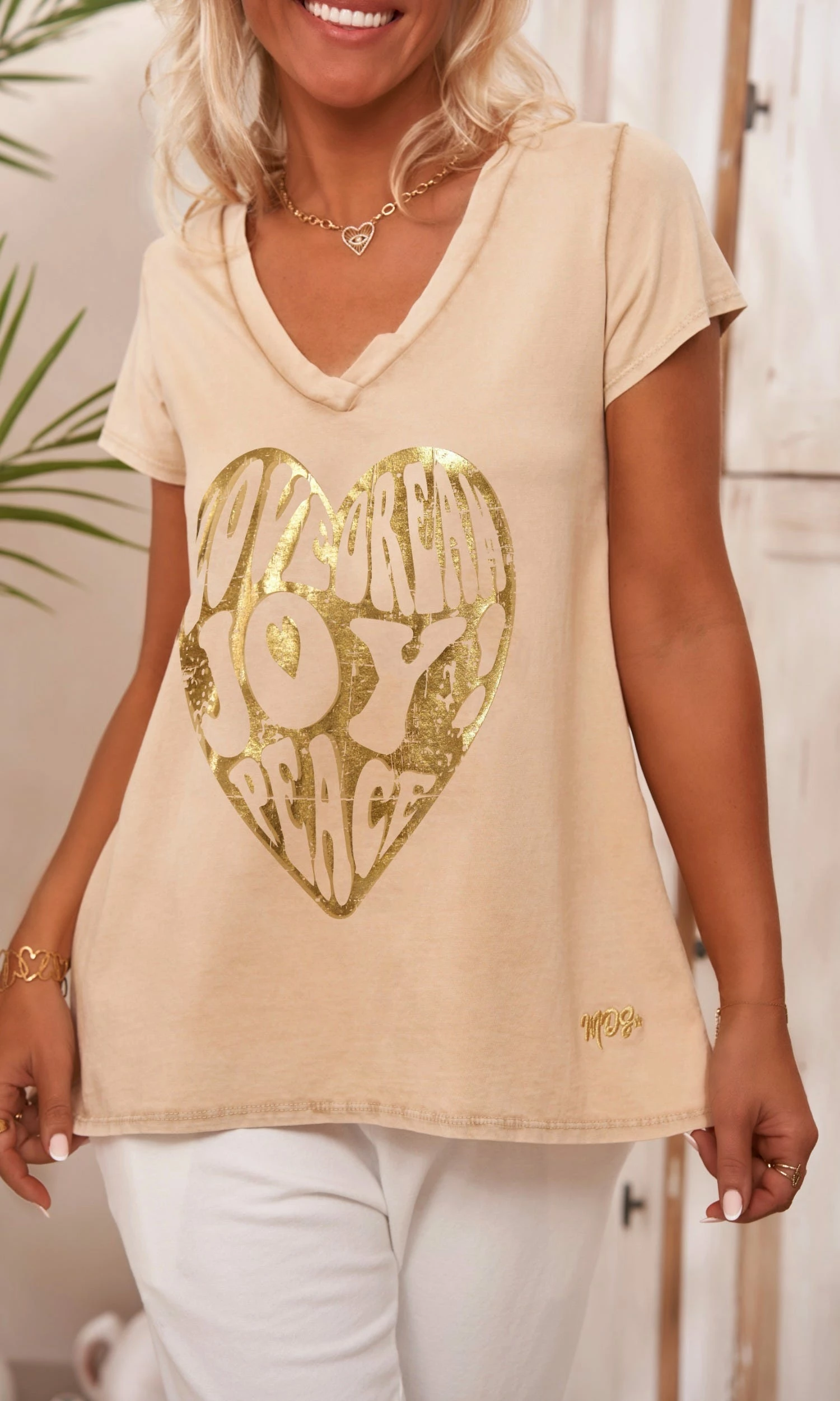 T-Shirt Elio MC Camel Heart Joy Or 7 T-Shirt Elio MC Camel Heart Joy Or – Image 5