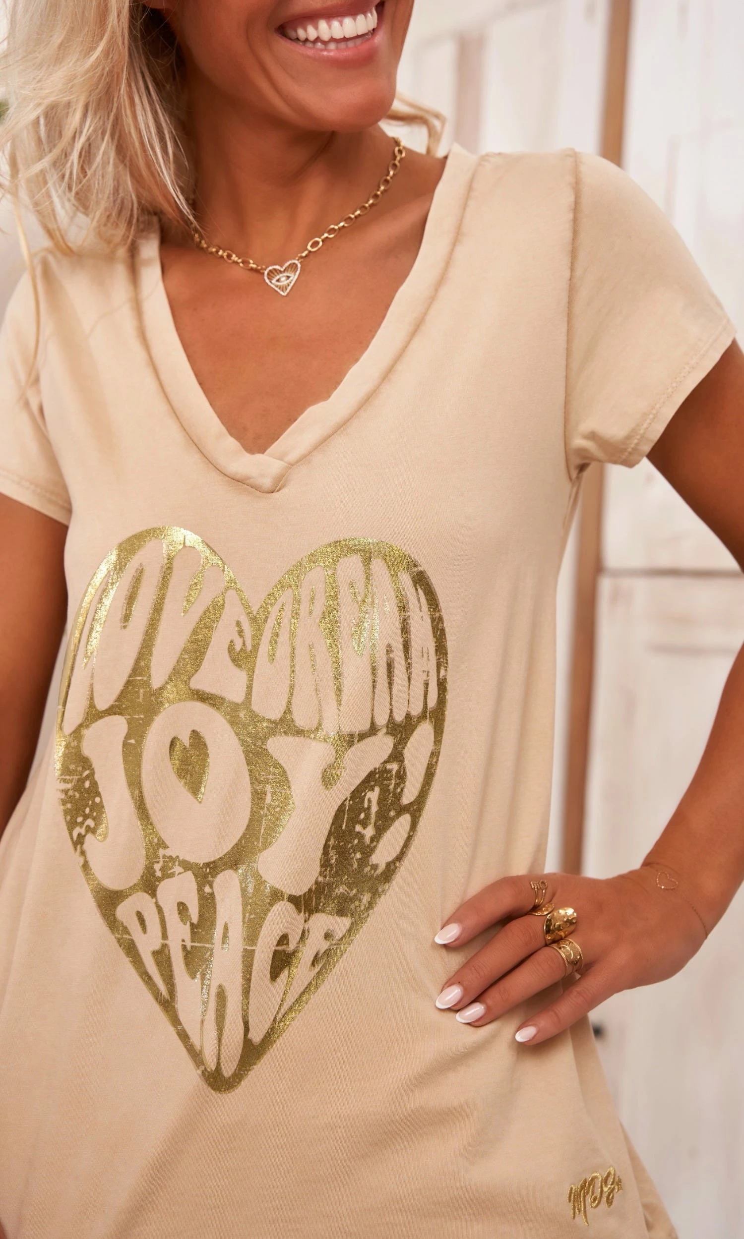 T-Shirt Elio MC Camel Heart Joy Or 9 T-Shirt Elio MC Camel Heart Joy Or – Image 7