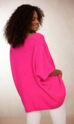Pull Giuliano MC Oversize Rose Fluo