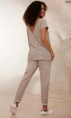 T-Shirt Quentin MC Taupe -Vêtements Soldes 2024 facetune 22 01 2024 17 00 44